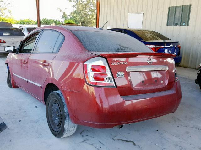 3N1AB6AP1CL740275 - 2012 NISSAN SENTRA 2.0 RED photo 3