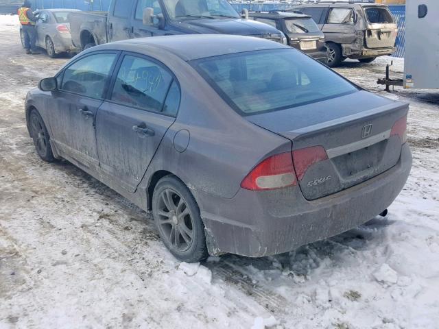 2HGFA15249H009446 - 2009 HONDA CIVIC DX GRAY photo 3