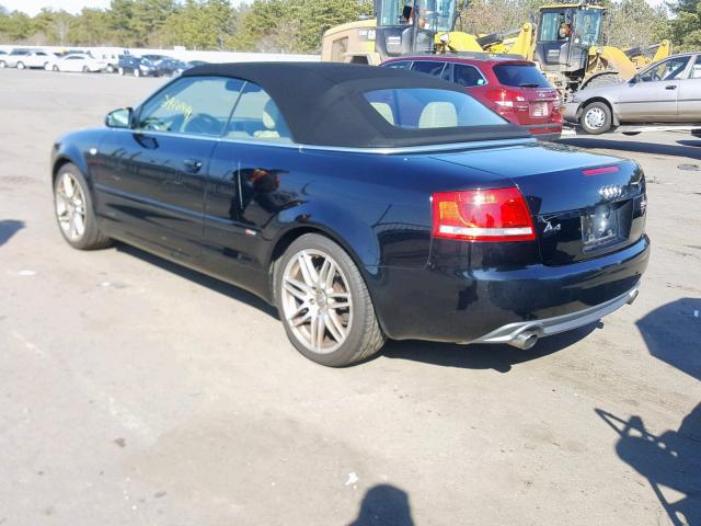 WAUDF48H29K009489 - 2009 AUDI A4 2.0T CA BLACK photo 3