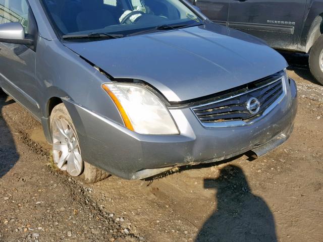 3N1AB6AP1BL688595 - 2011 NISSAN SENTRA 2.0 GRAY photo 9