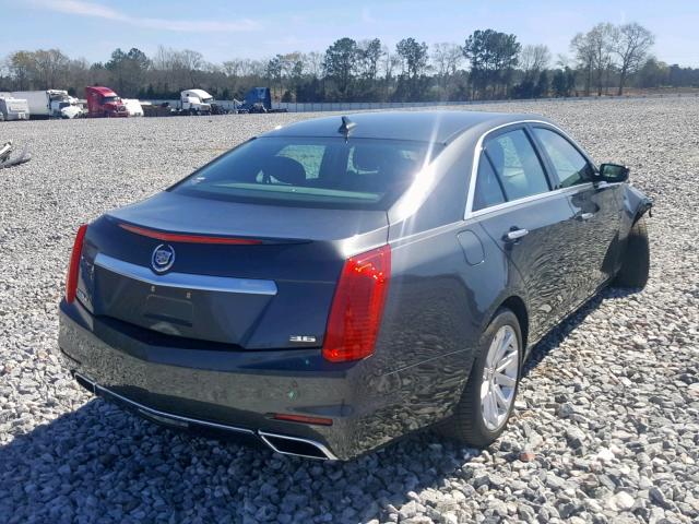 1G6AX5S38E0192881 - 2014 CADILLAC CTS LUXURY GRAY photo 4