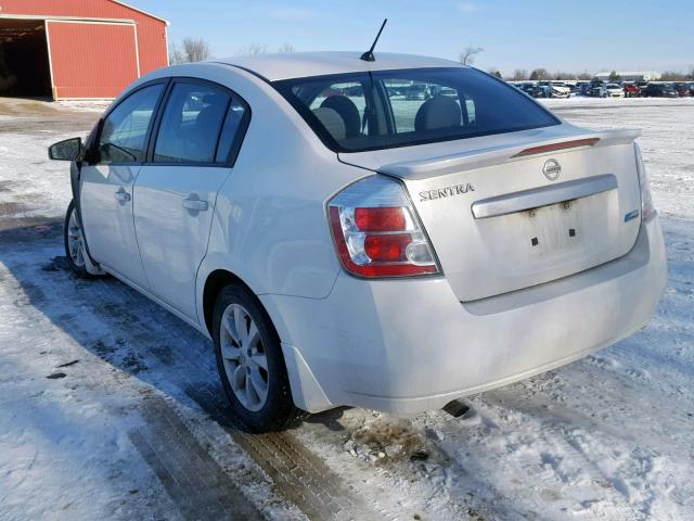 3N1AB6AP5CL621886 - 2012 NISSAN SENTRA 2.0 WHITE photo 3