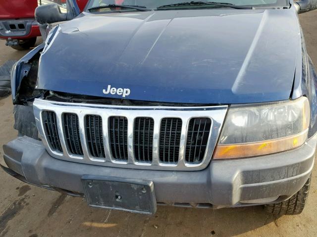 1J4GW48S0YC204490 - 2000 JEEP GRAND CHER BLUE photo 7