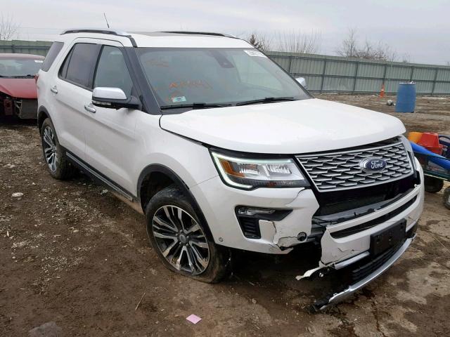 1FM5K8HT1JGA79941 - 2018 FORD EXPLORER P WHITE photo 1