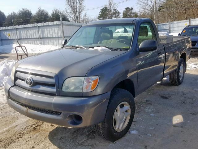 5TBJU32165S452855 - 2005 TOYOTA TUNDRA GRAY photo 2