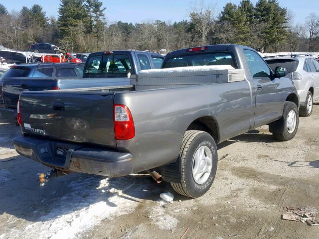 5TBJU32165S452855 - 2005 TOYOTA TUNDRA GRAY photo 4