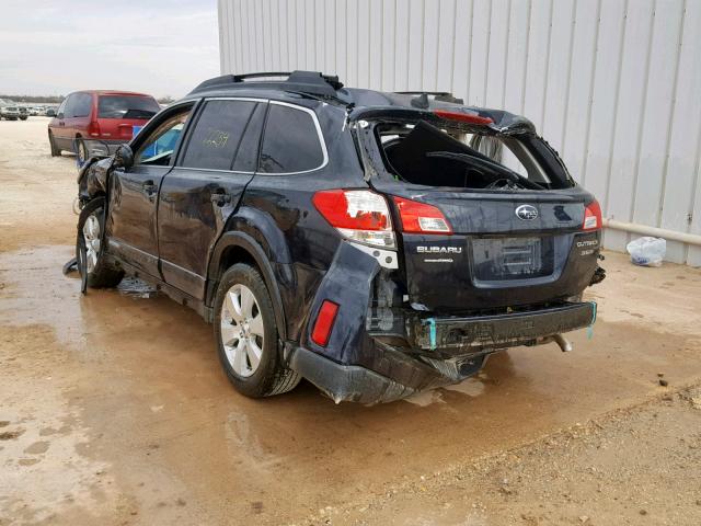 4S4BRDKC6C2225976 - 2012 SUBARU OUTBACK 3. BLUE photo 3