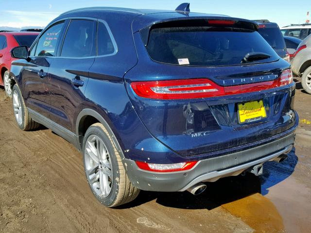 5LMCJ3D93GUJ12064 - 2016 LINCOLN MKC RESERV BLUE photo 3