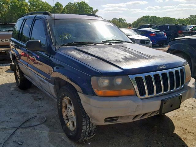 1J4G248S1YC227935 - 2000 JEEP GRAND CHER BLUE photo 1