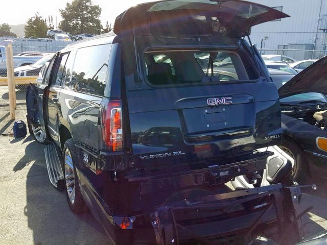 1GKS2GKC8HR408146 - 2017 GMC YUKON XL K BLACK photo 3