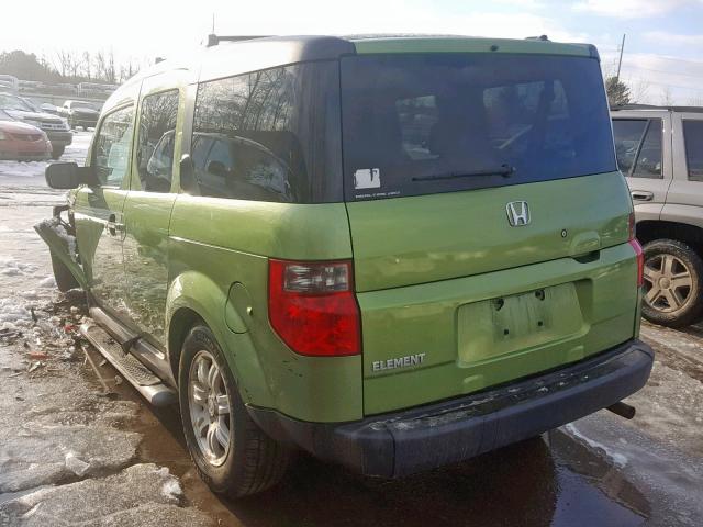 5J6YH28757L007036 - 2007 HONDA ELEMENT EX GREEN photo 3