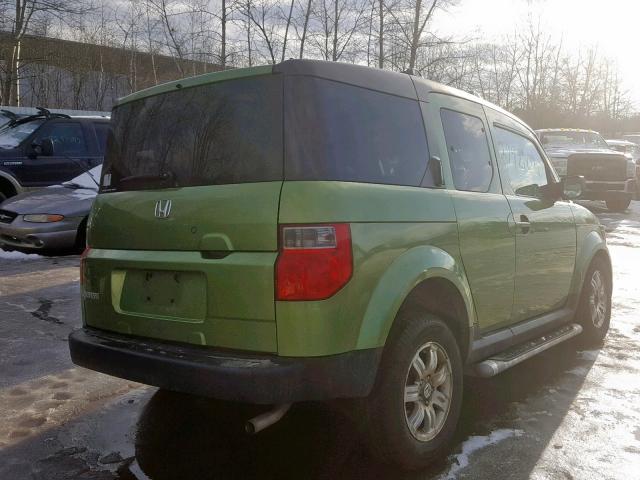 5J6YH28757L007036 - 2007 HONDA ELEMENT EX GREEN photo 4