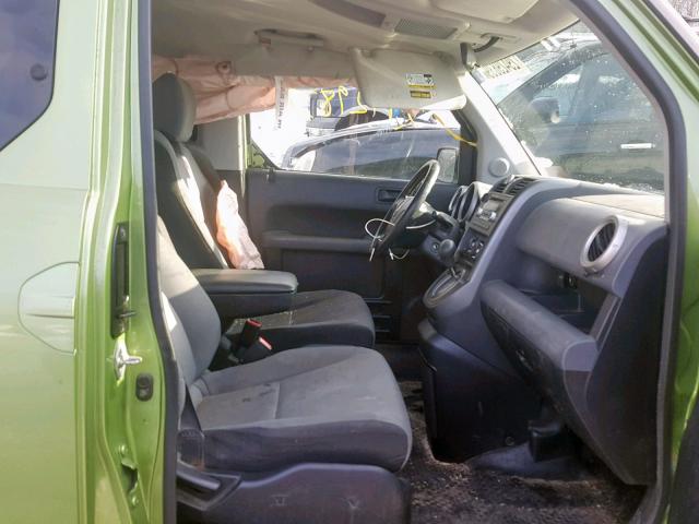 5J6YH28757L007036 - 2007 HONDA ELEMENT EX GREEN photo 5