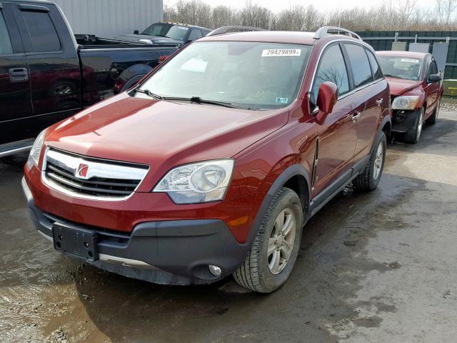 3GSDL43N78S586731 - 2008 SATURN VUE XE RED photo 2