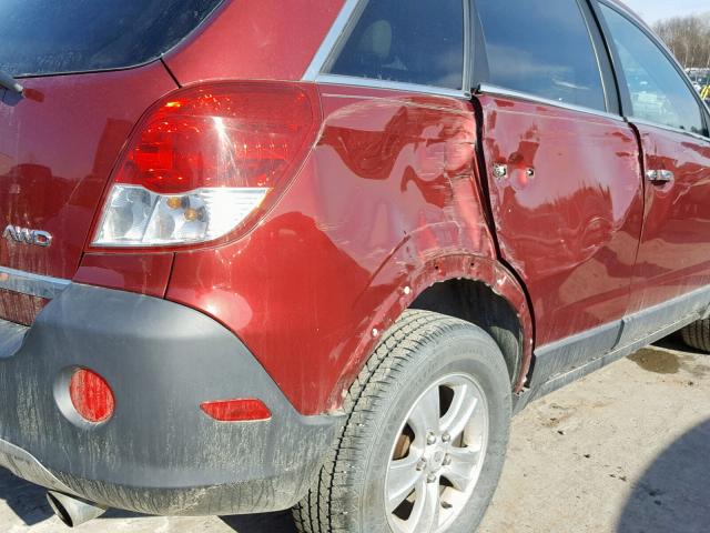 3GSDL43N78S586731 - 2008 SATURN VUE XE RED photo 9