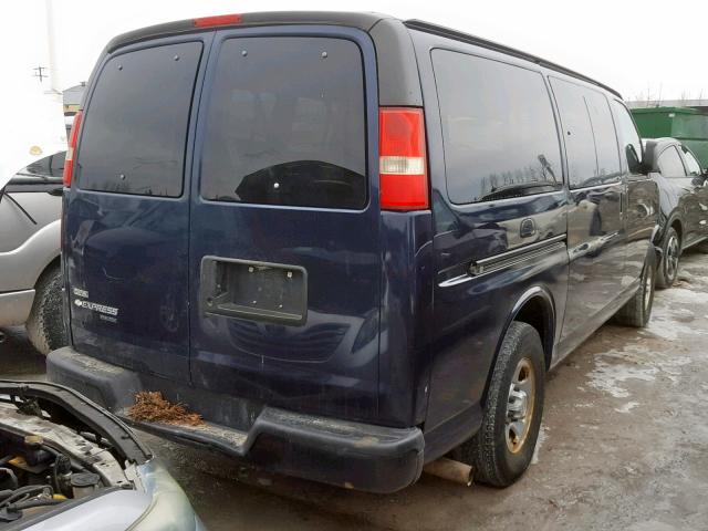 1GNFG154981188098 - 2008 CHEVROLET EXPRESS G1 BLUE photo 4