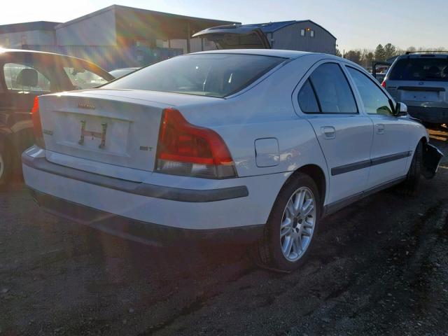 YV1RS59V342370621 - 2004 VOLVO S60 2.5T WHITE photo 4