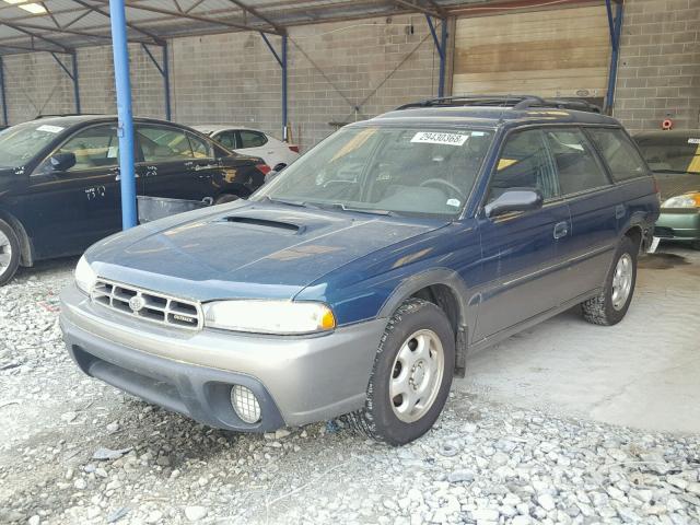 4S3BG6854V7631386 - 1997 SUBARU LEGACY OUT BLUE photo 2