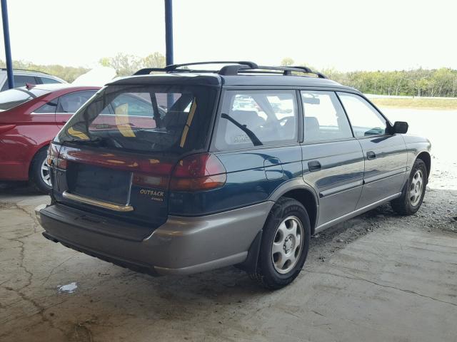 4S3BG6854V7631386 - 1997 SUBARU LEGACY OUT BLUE photo 4