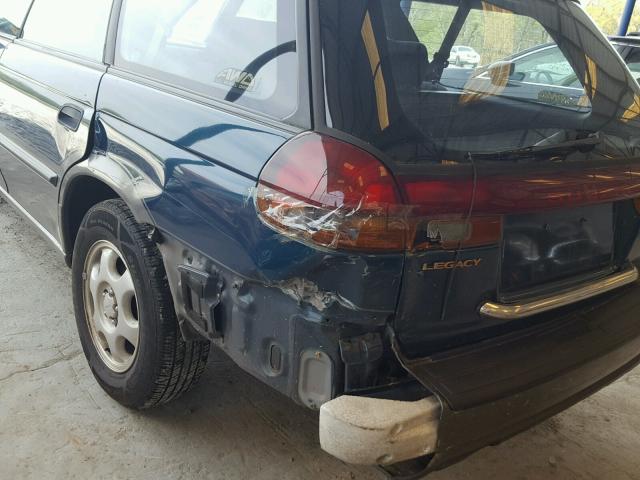 4S3BG6854V7631386 - 1997 SUBARU LEGACY OUT BLUE photo 9