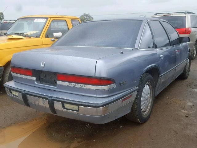 2G4WD54L1M1827690 - 1991 BUICK REGAL LIMI BLUE photo 4