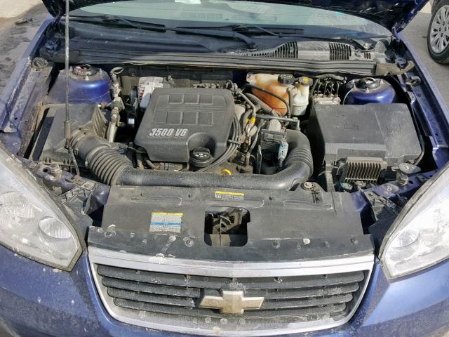 1G1ZT61846F277352 - 2006 CHEVROLET MALIBU MAX BLUE photo 7