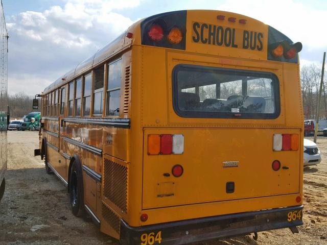 1T7YN4E29F1286409 - 2015 THOMAS SCHOOL BUS YELLOW photo 3