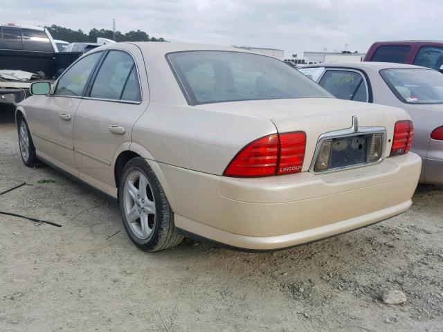 1LNHM87A8YY782013 - 2000 LINCOLN LS TAN photo 3