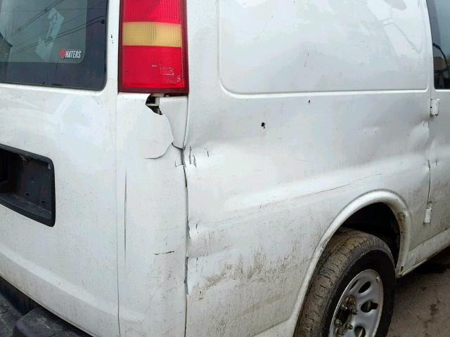 1GCSGAFX6C1159151 - 2012 CHEVROLET EXPRESS G1 WHITE photo 9