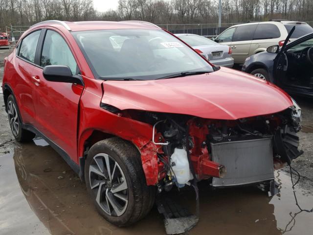 3CZRU6H17KG704877 - 2019 HONDA HR-V SPORT RED photo 1