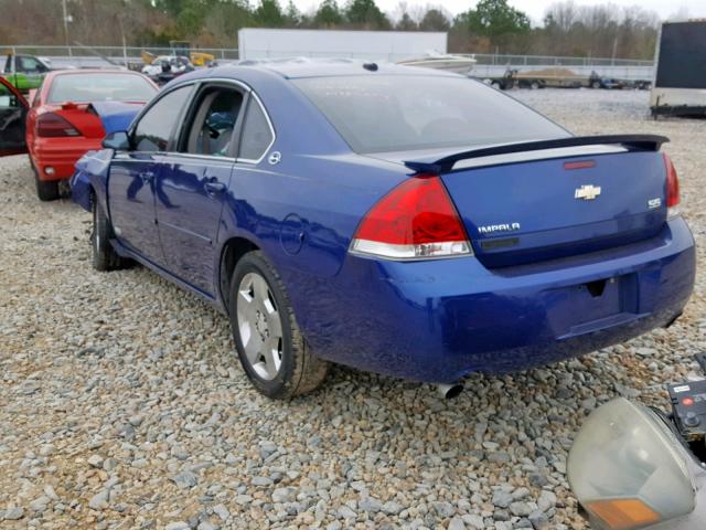 2G1WD58C369207564 - 2006 CHEVROLET IMPALA SUP ლურჯი ფოტო 3
