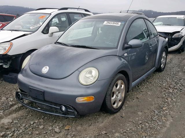 3VWCK21C42M435709 - 2002 VOLKSWAGEN NEW BEETLE Boz foto 2