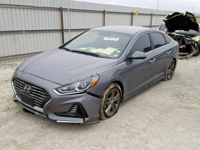 5NPE34AF3JH658536 - 2018 HYUNDAI SONATA SPO SILVER photo 2