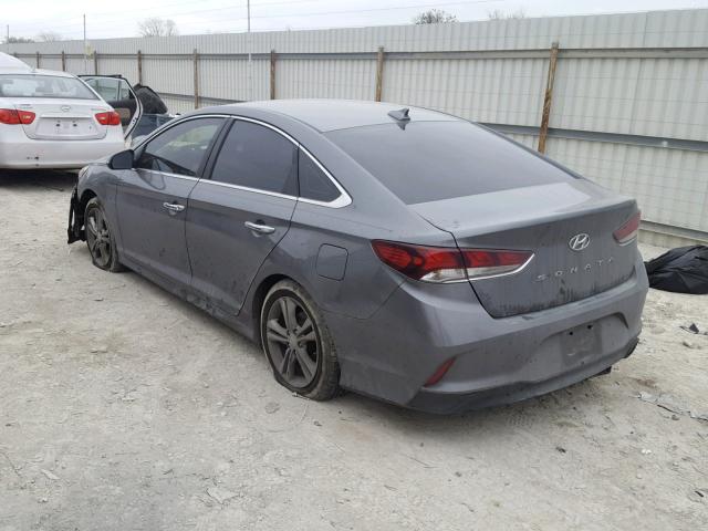 5NPE34AF3JH658536 - 2018 HYUNDAI SONATA SPO SILVER photo 3