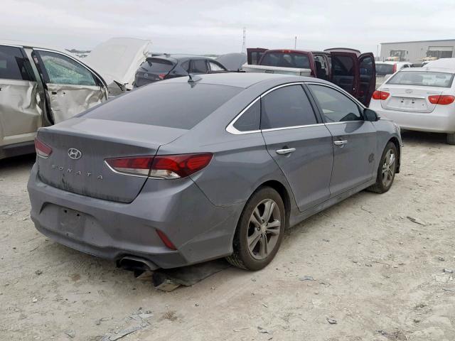 5NPE34AF3JH658536 - 2018 HYUNDAI SONATA SPO SILVER photo 4