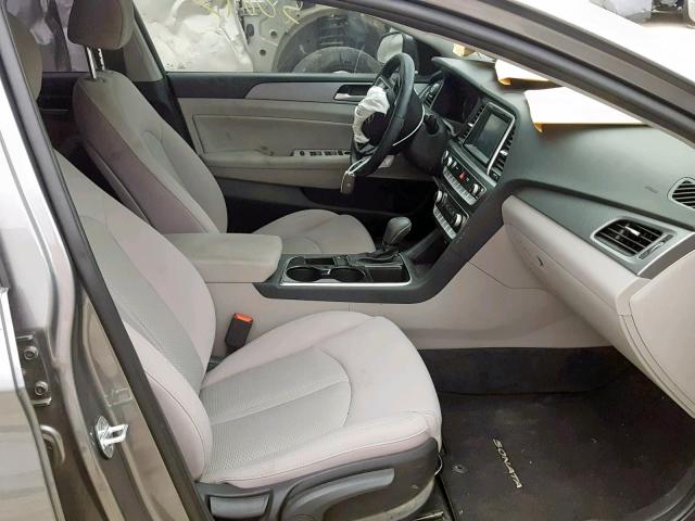 5NPE34AF3JH658536 - 2018 HYUNDAI SONATA SPO SILVER photo 5