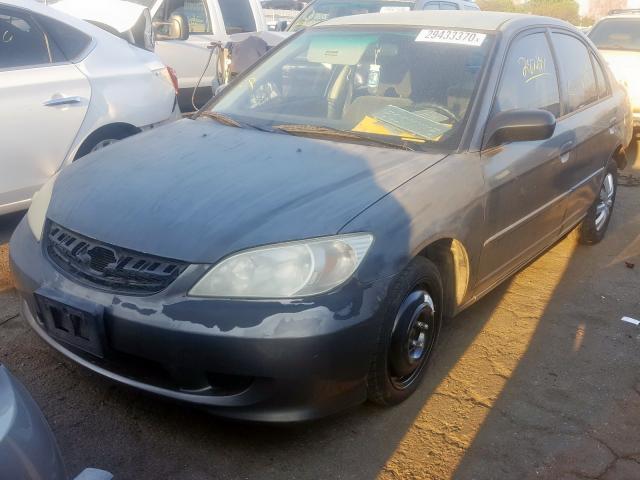 2HGES16305H600206 - 2005 HONDA CIVIC DX VP  foto 2