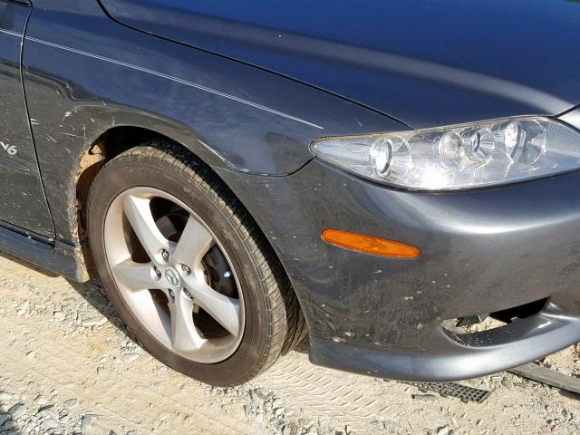 1YVHP82D155M68174 - 2005 MAZDA 6 S GRAY photo 9