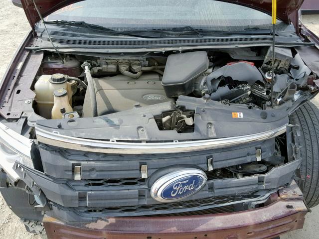 2FMDK3KC0BBA82295 - 2011 FORD EDGE LIMIT PURPLE photo 7