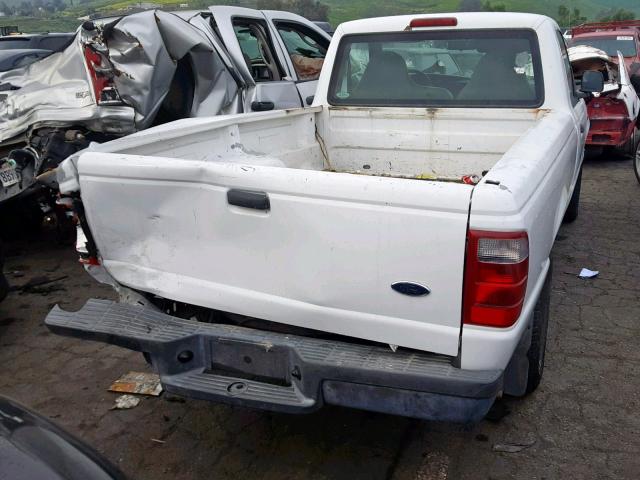 1FTYR10U03PA79313 - 2003 FORD RANGER WHITE photo 4