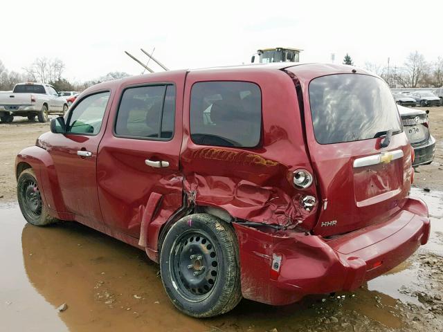 3GNDA13DX7S545720 - 2007 CHEVROLET HHR LS MAROON photo 3