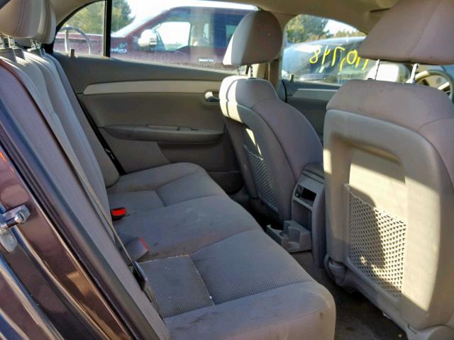 1G1ZB5EB6A4126911 - 2010 CHEVROLET MALIBU LS CHARCOAL photo 6