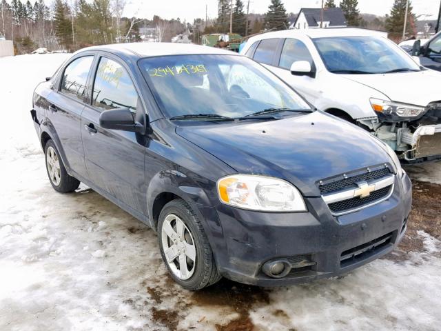 KL1TG5DE8BB256333 - 2011 CHEVROLET AVEO LT BLACK photo 1