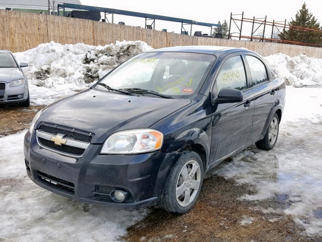 KL1TG5DE8BB256333 - 2011 CHEVROLET AVEO LT BLACK photo 2