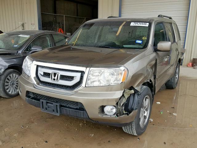 5FNYF4H79BB019421 - 2011 HONDA PILOT EXLN SILVER photo 2