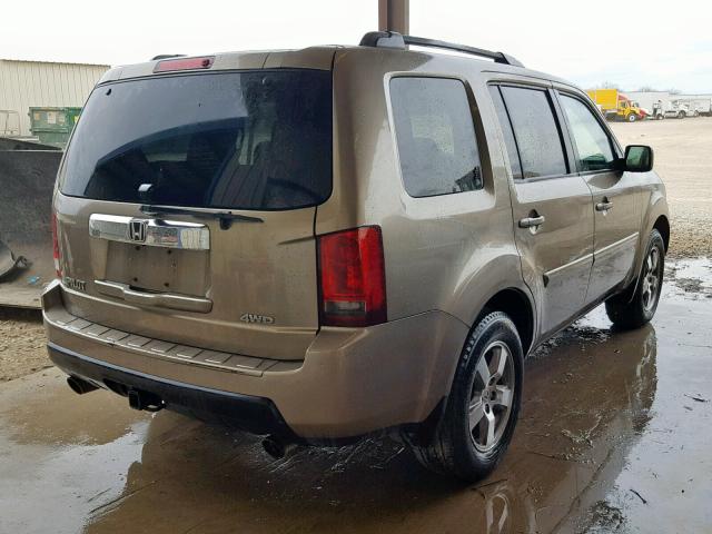 5FNYF4H79BB019421 - 2011 HONDA PILOT EXLN SILVER photo 4