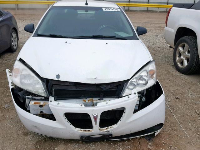 1G2ZH57NX94123054 - 2009 PONTIAC G6 GT WHITE photo 9