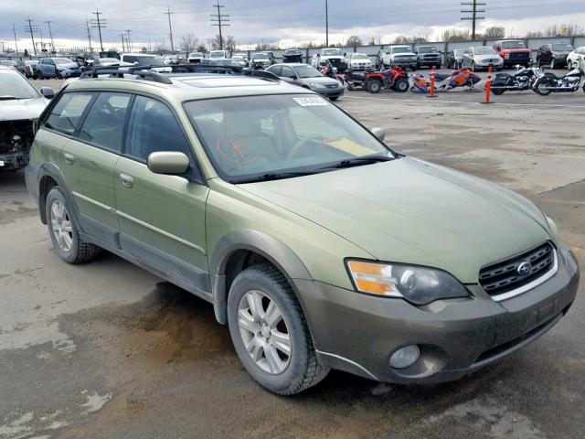 4S4BP62C157369703 - 2005 SUBARU LEGACY OUT GREEN photo 1