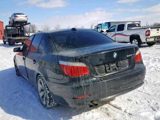 WBANV13568CZ60323 - 2008 BMW 528 XI BLACK photo 3