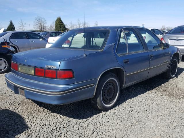 2G1WL54T5L9155228 - 1990 CHEVROLET LUMINA BLUE photo 4